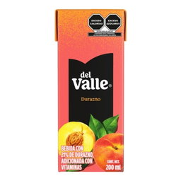 Néctar Del Valle Sabor Durazno 200ml 