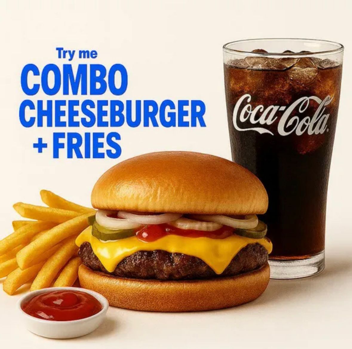 Combo Cheese Burger + Fries_0