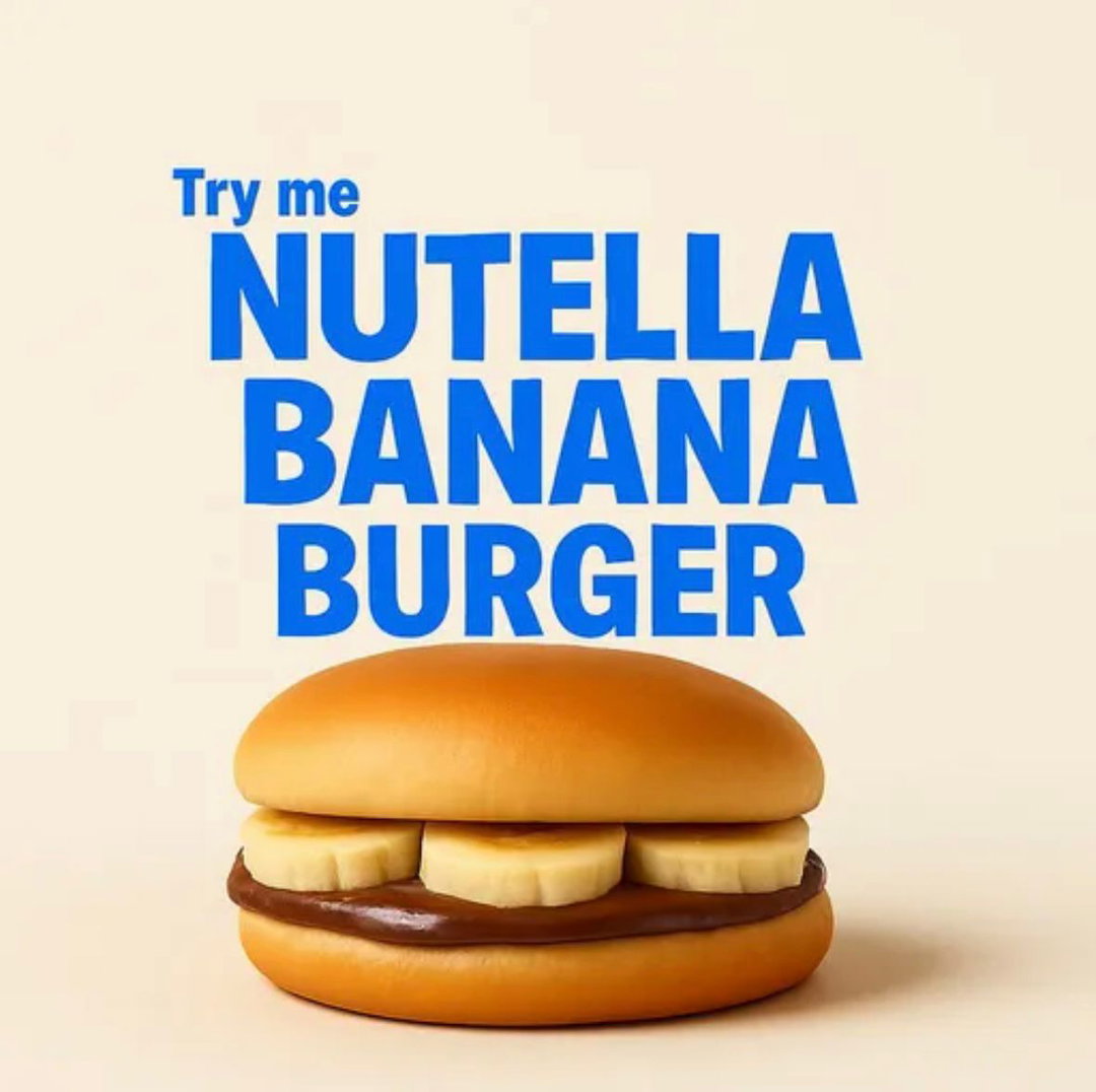 Nutella Banana Burger