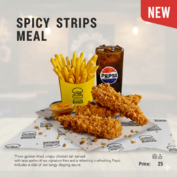  Spicy chicken strips - meal