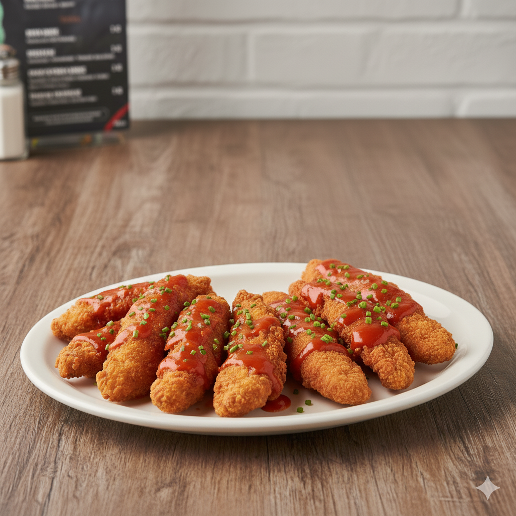 Spicy chicken strips 