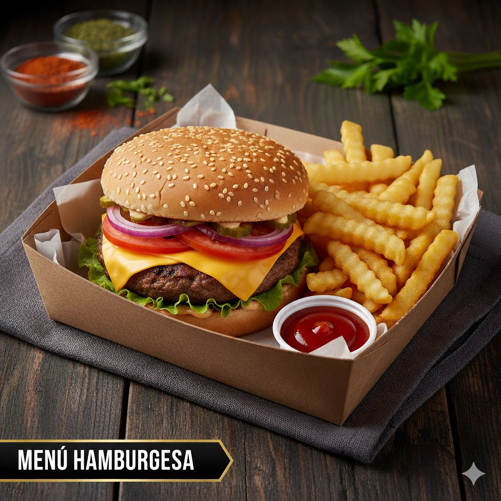 MENÚ HAMBURGUESA