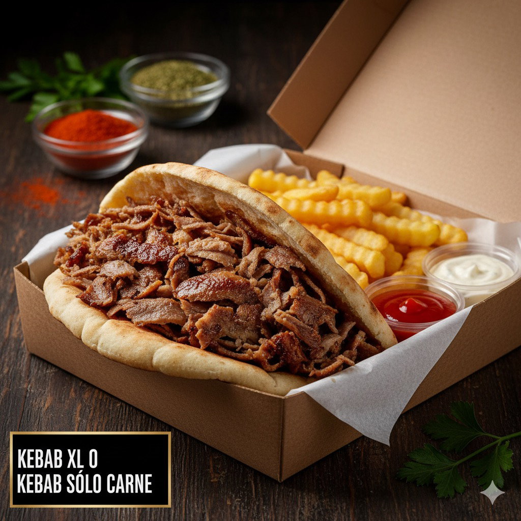 Kebab XL o Kebab sólo carne_0