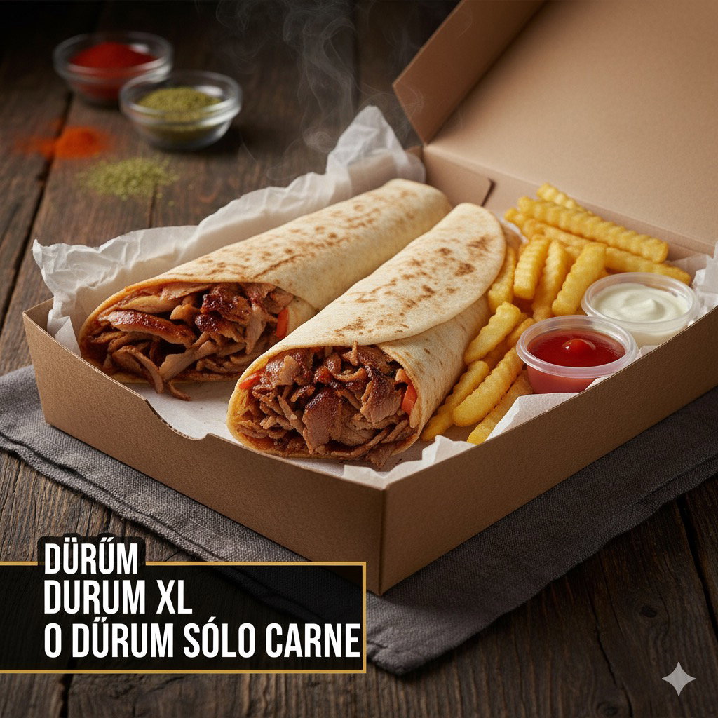 Dürüm XL o Dürüm sólo carne