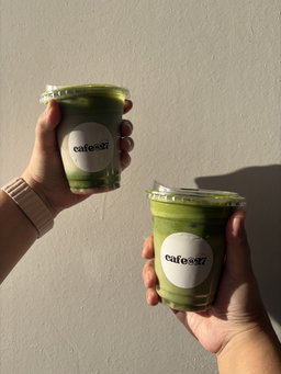 Iced Banana Bread Matcha Latte 