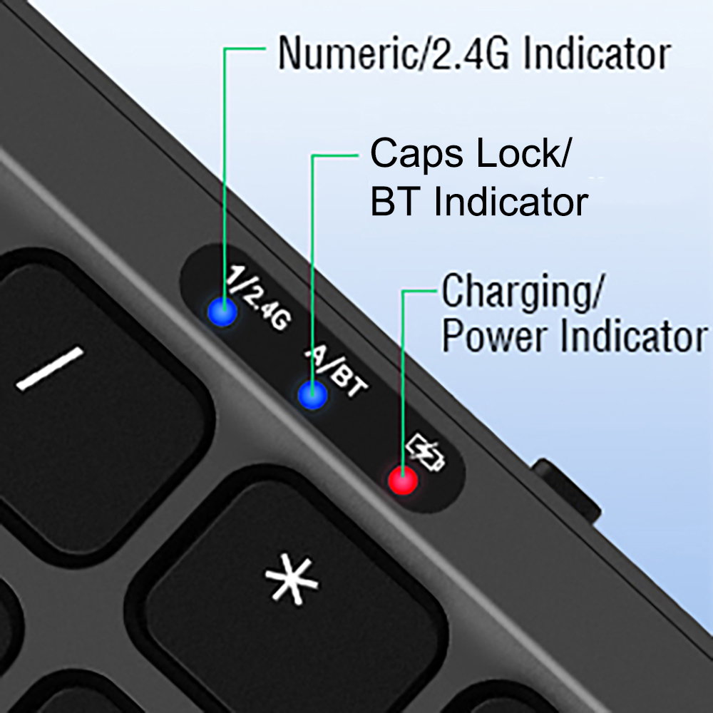 Foldable Keyboard and Mouse, EDJO Wireless Keyboard Mouse Combo with Portable Case, Rechargeable 2.4G+Bluetooth Multi-Device Keyboard Mouse for Windows, iOS, Android, MacOS PC/Laptop/Tablet_1
