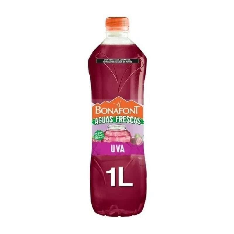 Bonafont Aguas Frescas Sabor Uva 1L