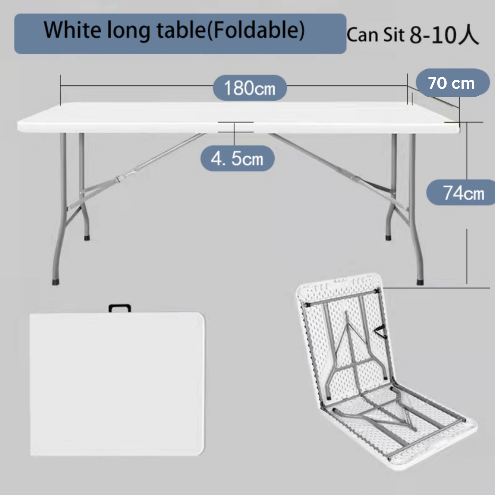 HALF FOLDING STRONG TABLE (MEJA) _5
