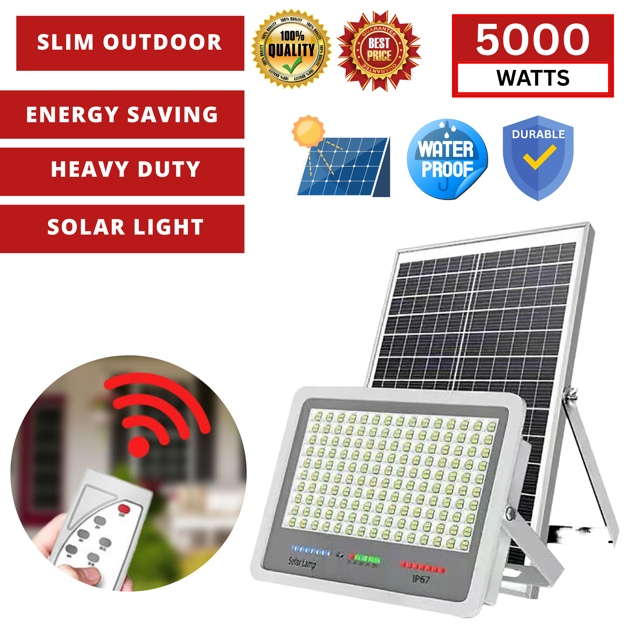 PRO SLIM OUTDOOR SOLAR LIGHT (LAMPU SOLAR)