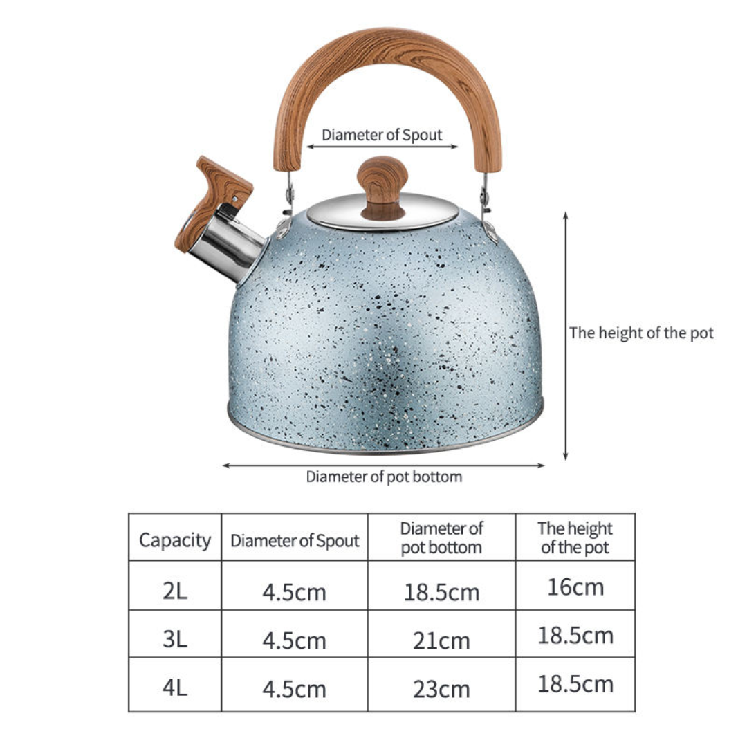 TEAPOT BOILING WATER WHISTLING KETTLE _4