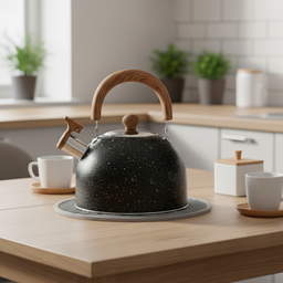 TEAPOT BOILING WATER WHISTLING KETTLE 