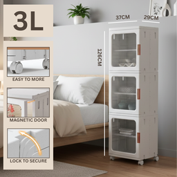 SOLID CUBE STACKABLE STORAGE CABINET (ALMARI)