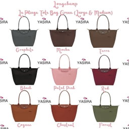 Longchamp Le Pliage Green (Large Long Handle)