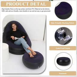 Canapé Gonflable avec Pose pieds 