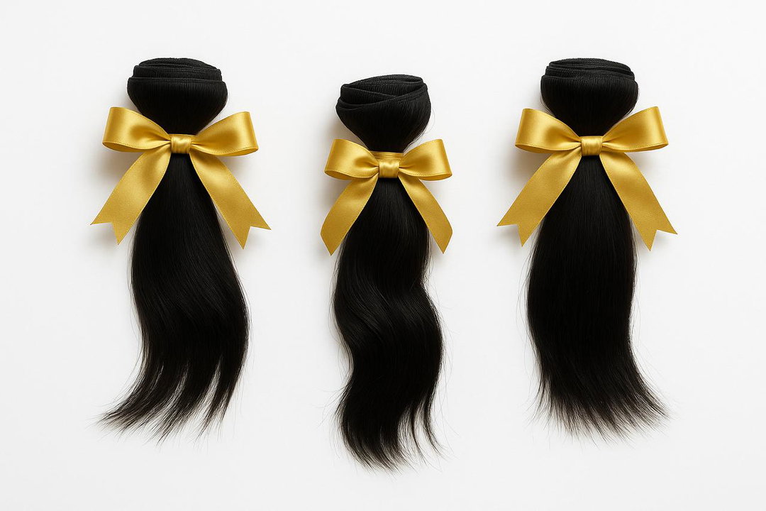 3 Pack 8inch Human hair bundles