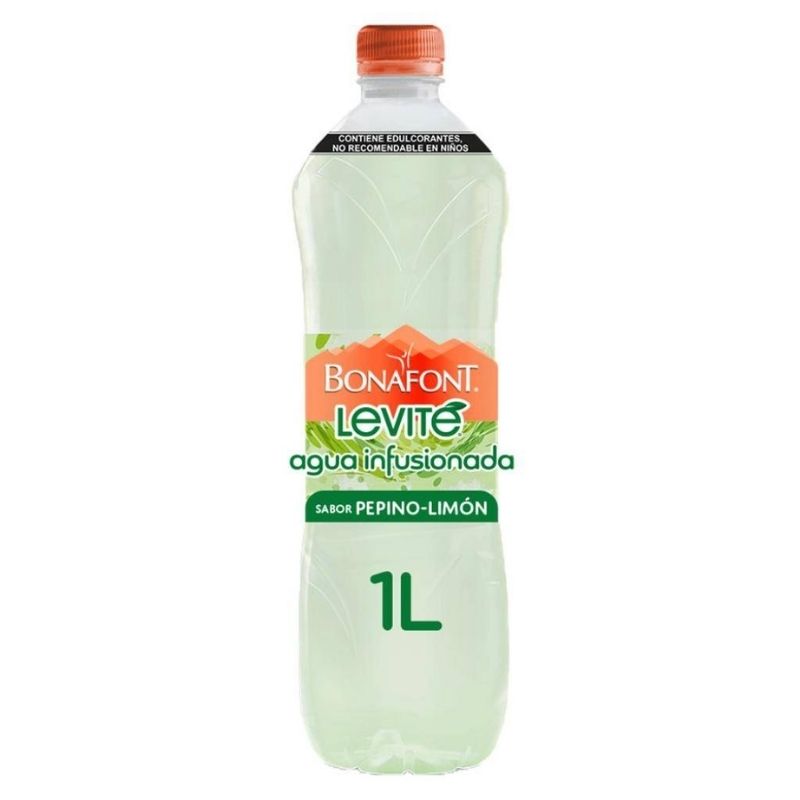 Agua Bonafont Levité Sabor Pepino Limón SIN AZÚCAR 1L _0