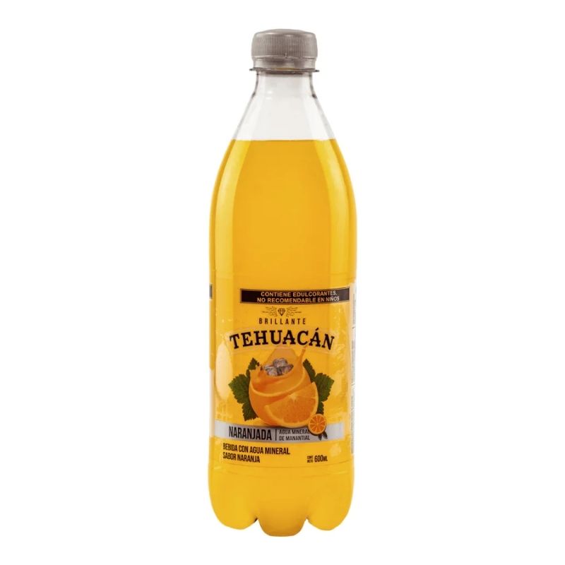 Agua Mineral Tehuacán Naranjada 600ml