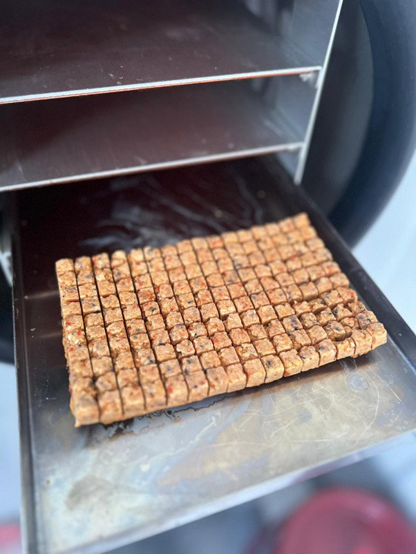 Chicken + Blueberries + Goji Bar Bites 1 Slab (160 cubes)