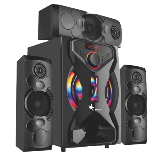 3.1 CH Home Theater Speaker System with 6.5" Subwoofer, Bluetooth, USB, FM, SD, Remote Control, 40W + 10W×3 Output, Digital Amplifier, AC/DC Power_0