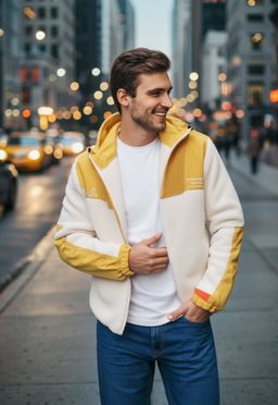 Sherpa Fur Jacket For Men