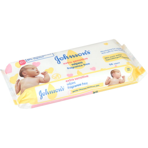 🧼 Johnson's Baby Extra Sensitive Wipes All Types & All Sizes