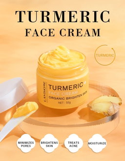 Crème pour le visage au curcuma