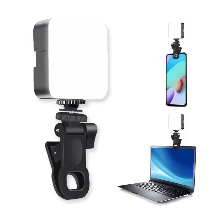 Mini Lampe LED à Clip USB Rechargeable RGB_5