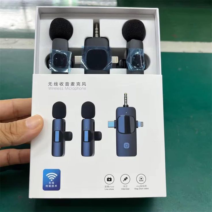 Microphone cravate K9 K11 K35 sans fil pour diffusion en direct mobile rechargeable pour téléphone portable_3
