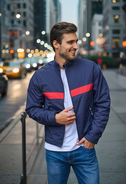 Kilometer Winter Jacket For Men   | Blue | | Men's Jacket  