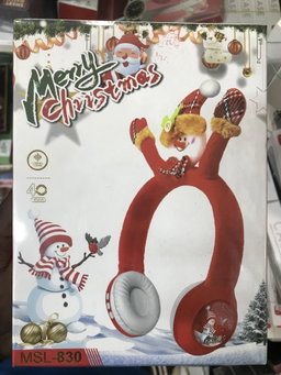 Casque Bluetooth MSL-830 – Édition Joyeux Noël 🎅
