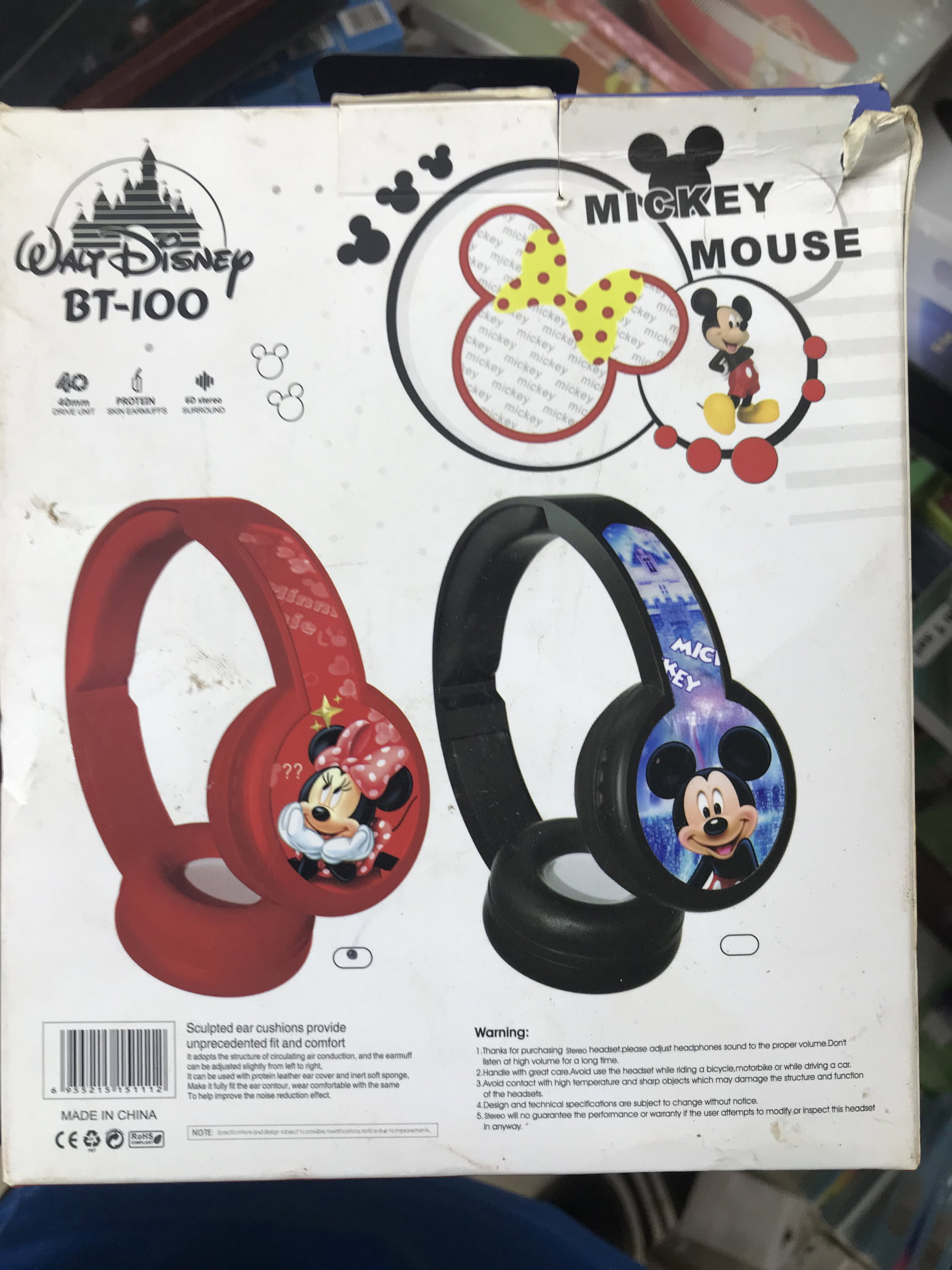 Casque Bluetooth BT-100 – Mickey Mouse Edition 🧒🎧_1