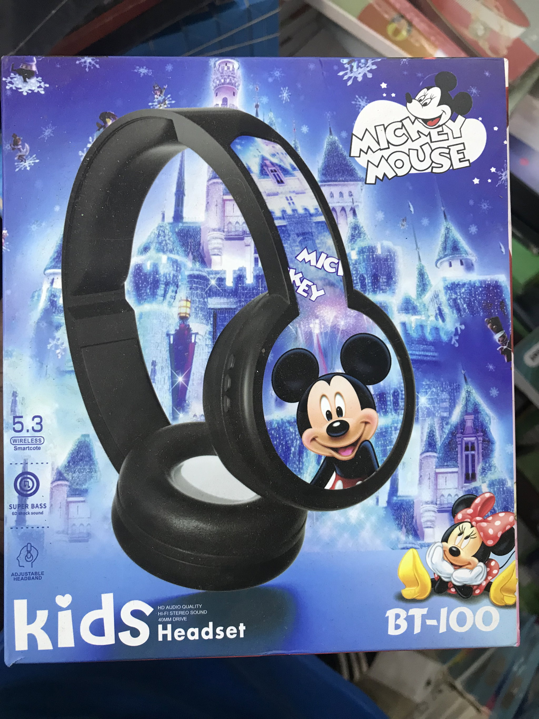 Casque Bluetooth BT-100 – Mickey Mouse Edition 🧒🎧_0