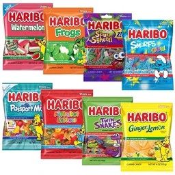 🍒 Haribo Gummies All Types and All Sizes