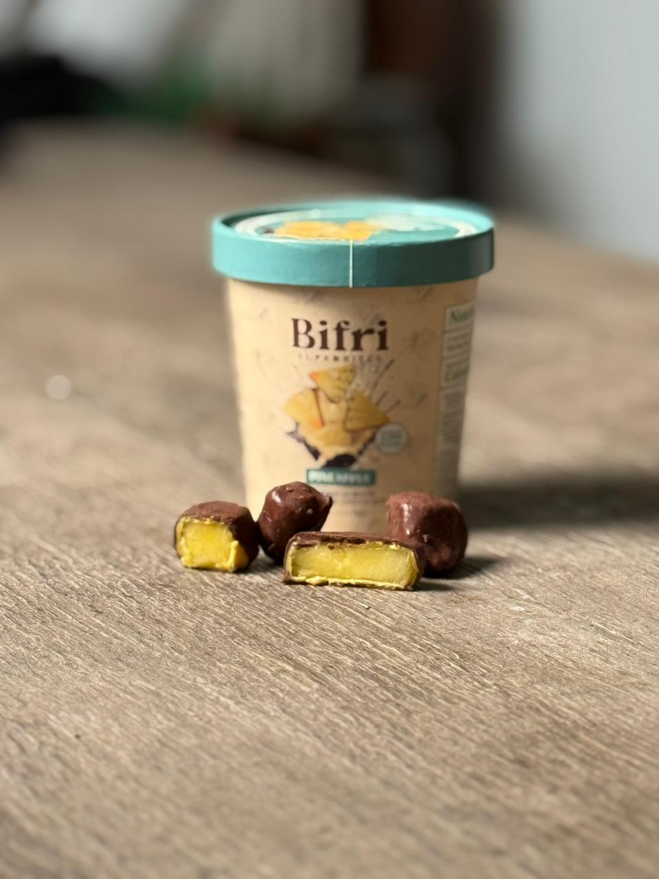 BiFri  Frozen PINAPPLE Covered in Dark Chocolate and golden milk_0
