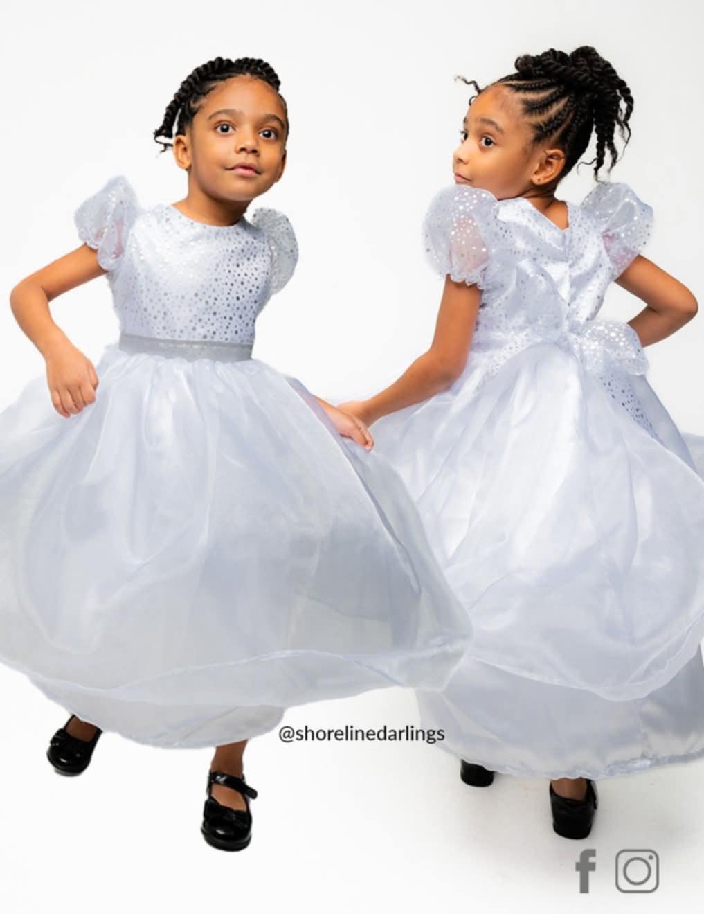 WHITE SPARKLE DRESS Older Girls