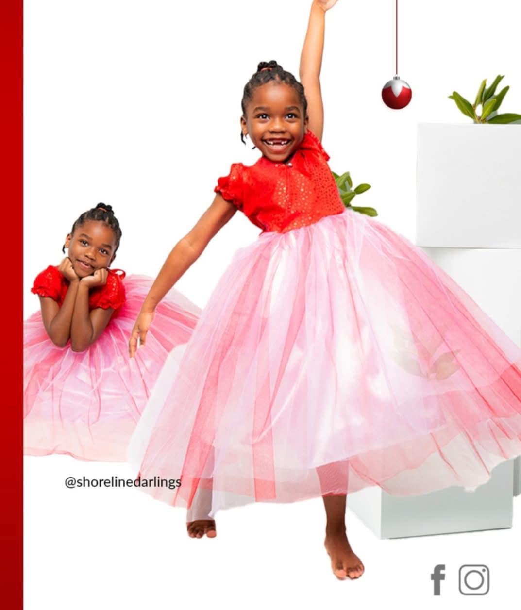 RED SPARKLE DRESS Older Girls _0