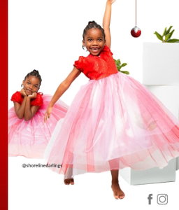 RED SPARKLE DRESS Older Girls 