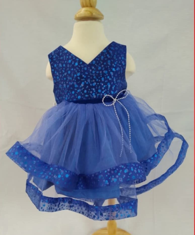 BLUE SPARKLE DRESS Older Girls _0