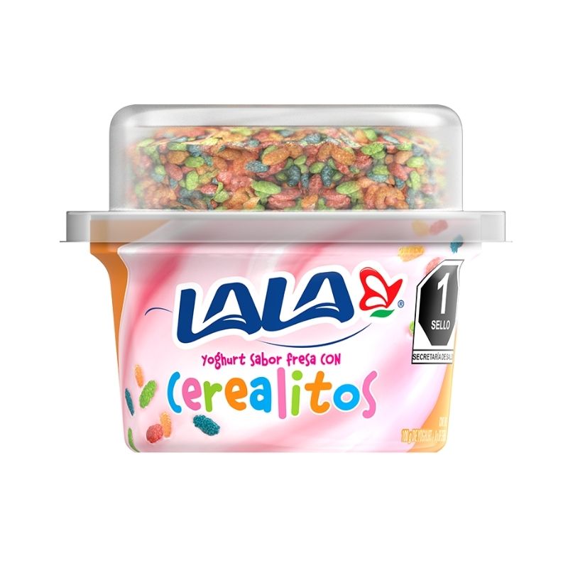 Yogurt Lala Sabor Fresa con Cerealitos 100g