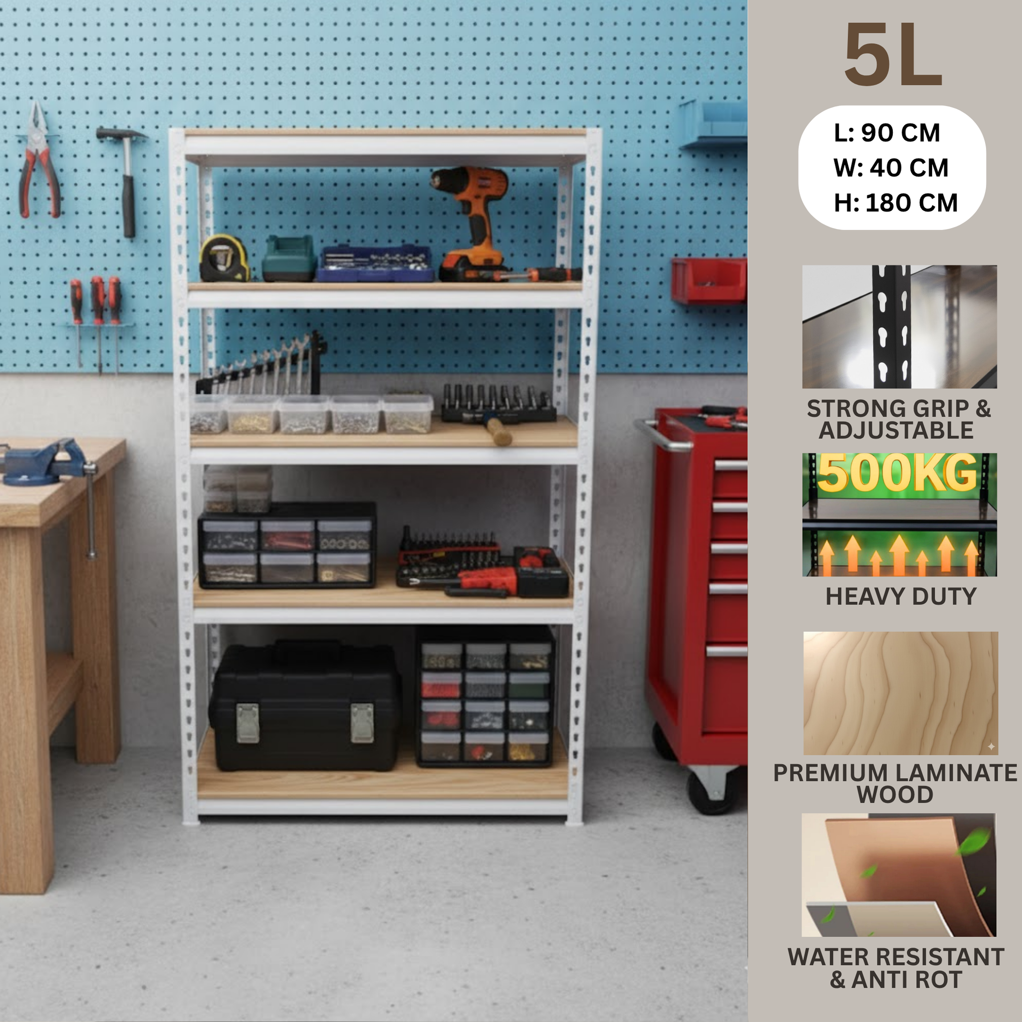 BOLTLESS HEAVY DUTY STORAGE RACK (RAK)_12