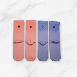 [10204] - ON Socks 2 Pairs Women’s High Premium Cotton – Casual, Breathable & Antibacterial 