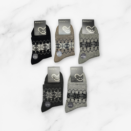 [10207] - 5 Pairs Women’s Medium-Cut Cotton Socks – Cushioned, Breathable & Sweat-Absorbing 