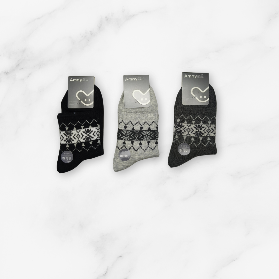 [10207] - 5 Pairs Women’s Medium-Cut Cotton Socks – Cushioned, Breathable & Sweat-Absorbing _2