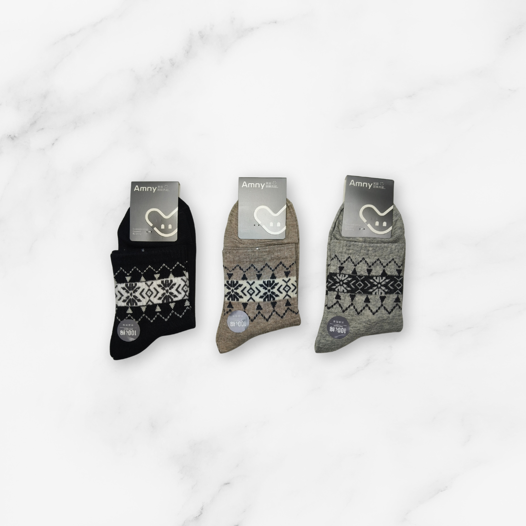 [10207] - 5 Pairs Women’s Medium-Cut Cotton Socks – Cushioned, Breathable & Sweat-Absorbing _3