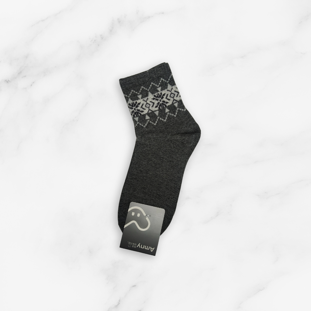 [10207] - 5 Pairs Women’s Medium-Cut Cotton Socks – Cushioned, Breathable & Sweat-Absorbing _4