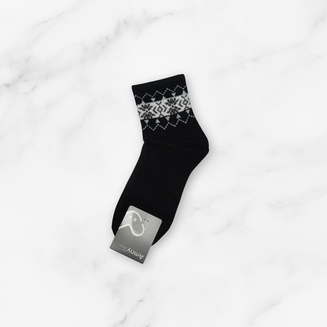 [10207] - 5 Pairs Women’s Medium-Cut Cotton Socks – Cushioned, Breathable & Sweat-Absorbing _5