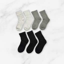 [10209] - 7 Pairs Men’s High-Cut Cotton Socks – Breathable, Antibacterial & Sweat-Absorbing 