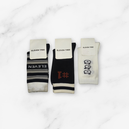 [10228] - 5 Pairs Women’s High-Cut Cotton Socks – Minimal, Breathable & Versatile 