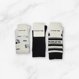 [10228] - 5 Pairs Women’s High-Cut Cotton Socks – Minimal, Breathable & Versatile 