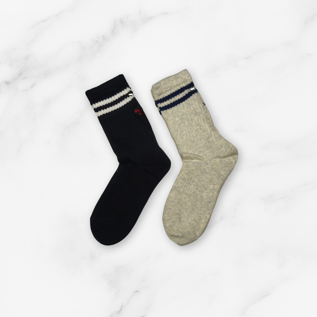 [10229] - 5 Pairs Women’s High-Cut Cotton Socks – Breathable, Soft & Sweat-Absorbing _3